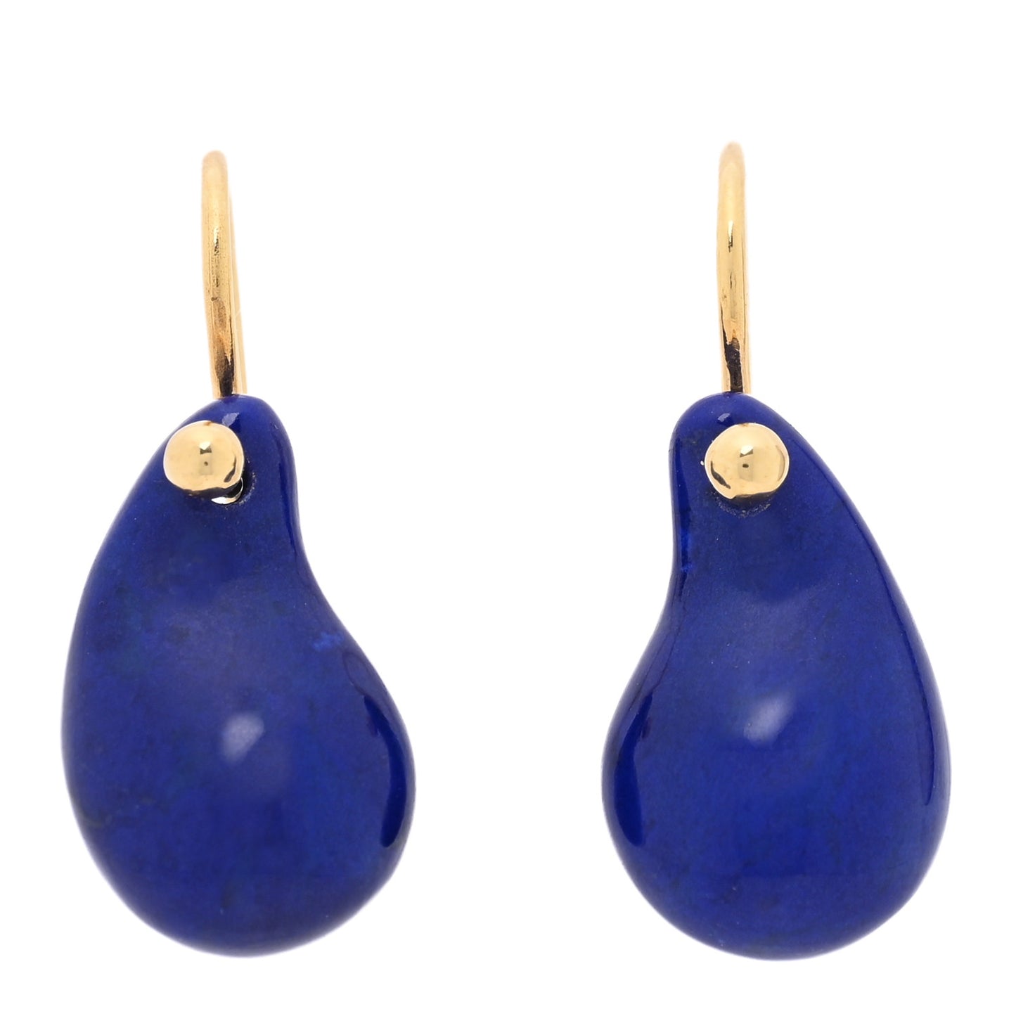 18K Yellow Gold Lapis Lazuli Elsa Peretti Teardrop Earrings
