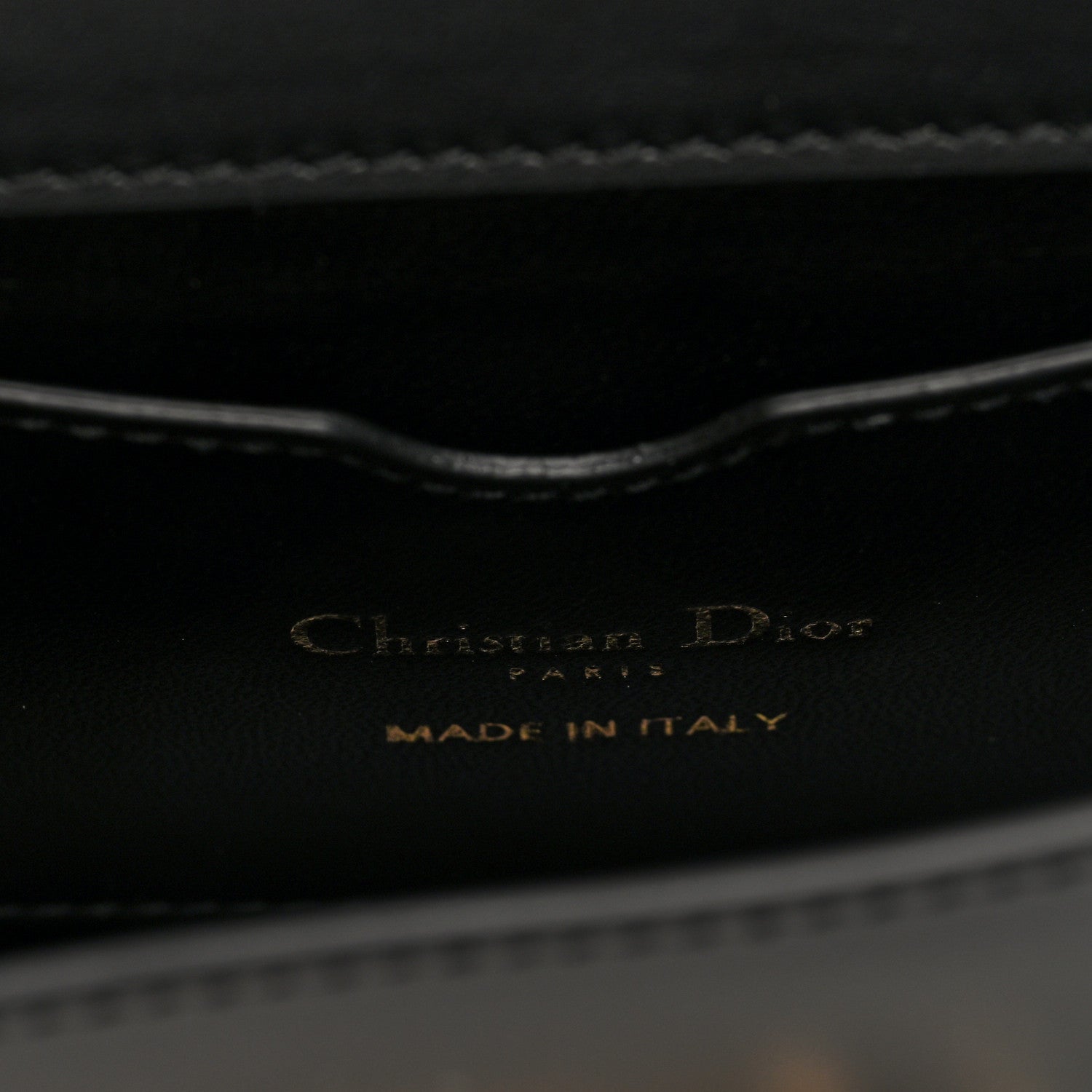 Christian Dior Smooth Calfskin Micro 30 Montaigne Flap Bag Black 6 of 9