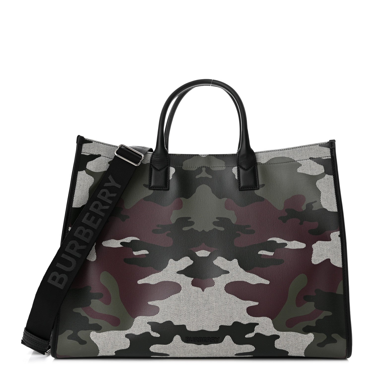 Burberry Canvas Denny Camouflage Tote Multicolor 1 of 10