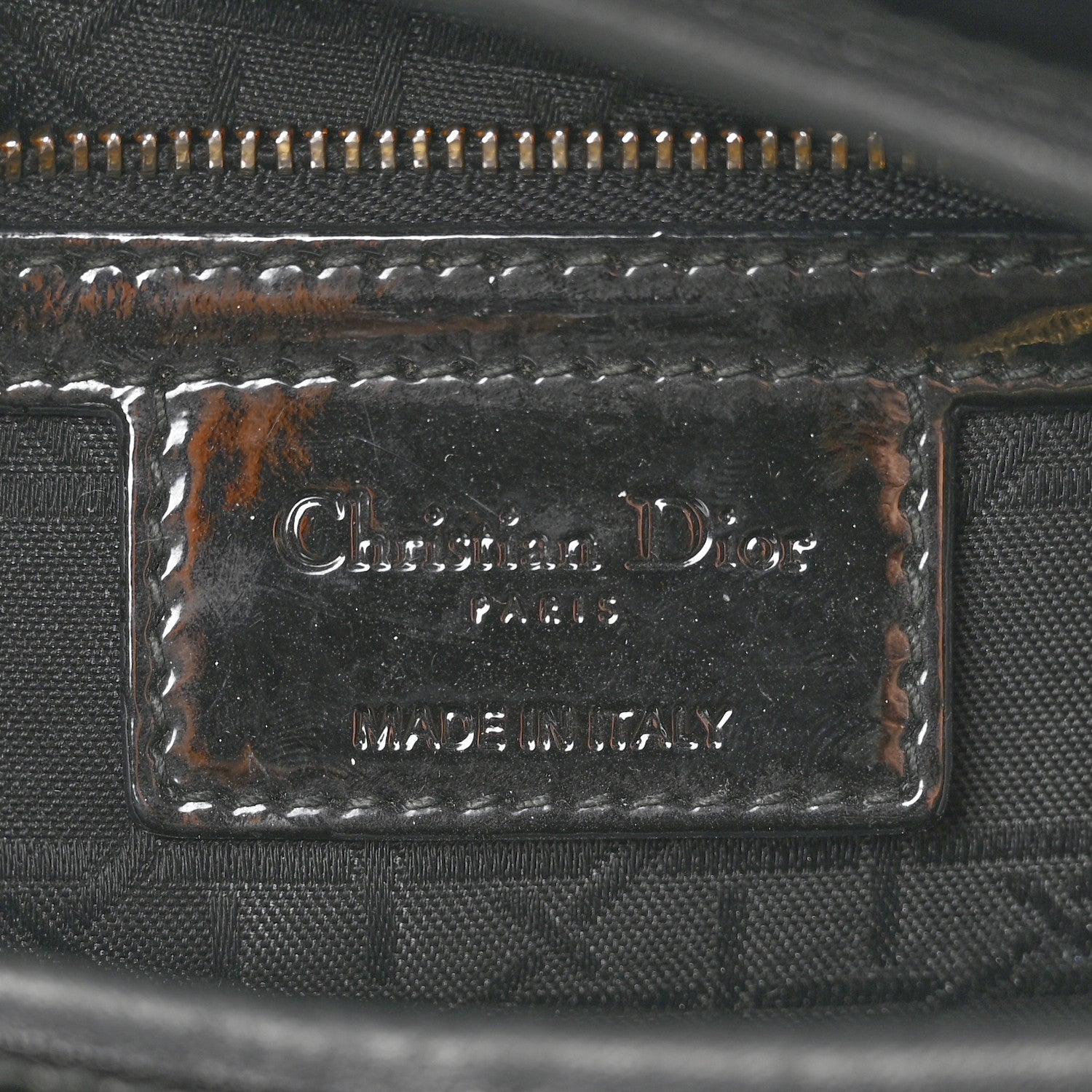 Christian Dior Patent Cannage Large Lady Dior Black 6 of 16