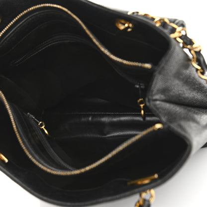 Chanel Caviar CC Shopper Tote Black 5 of 11