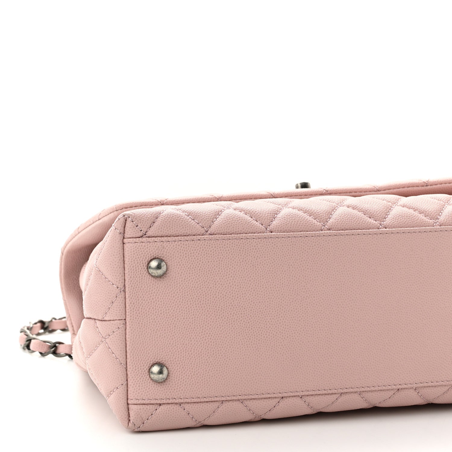 Chanel Caviar Quilted Small Coco Handle Flap Light Pink 8 of 9