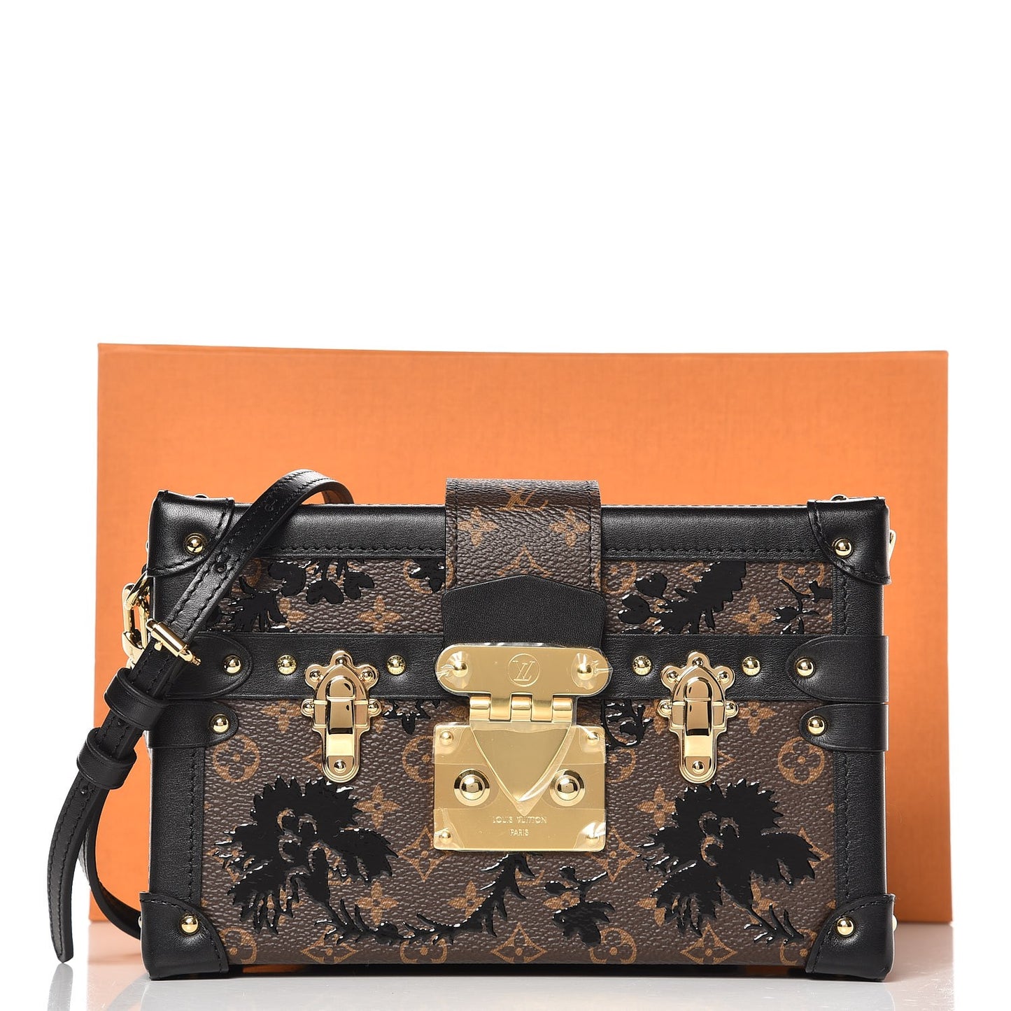 Monogram Blossom Petite Malle Black