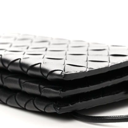 Bottega Veneta Nappa Intrecciato Wallet on Strap Black 10 of 10
