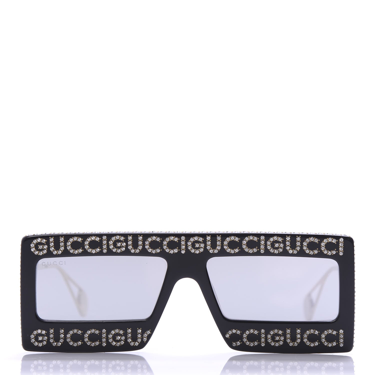 Gucci Acetate Crystal Mask-Frame Sunglasses GG0431S Black 3 of 8