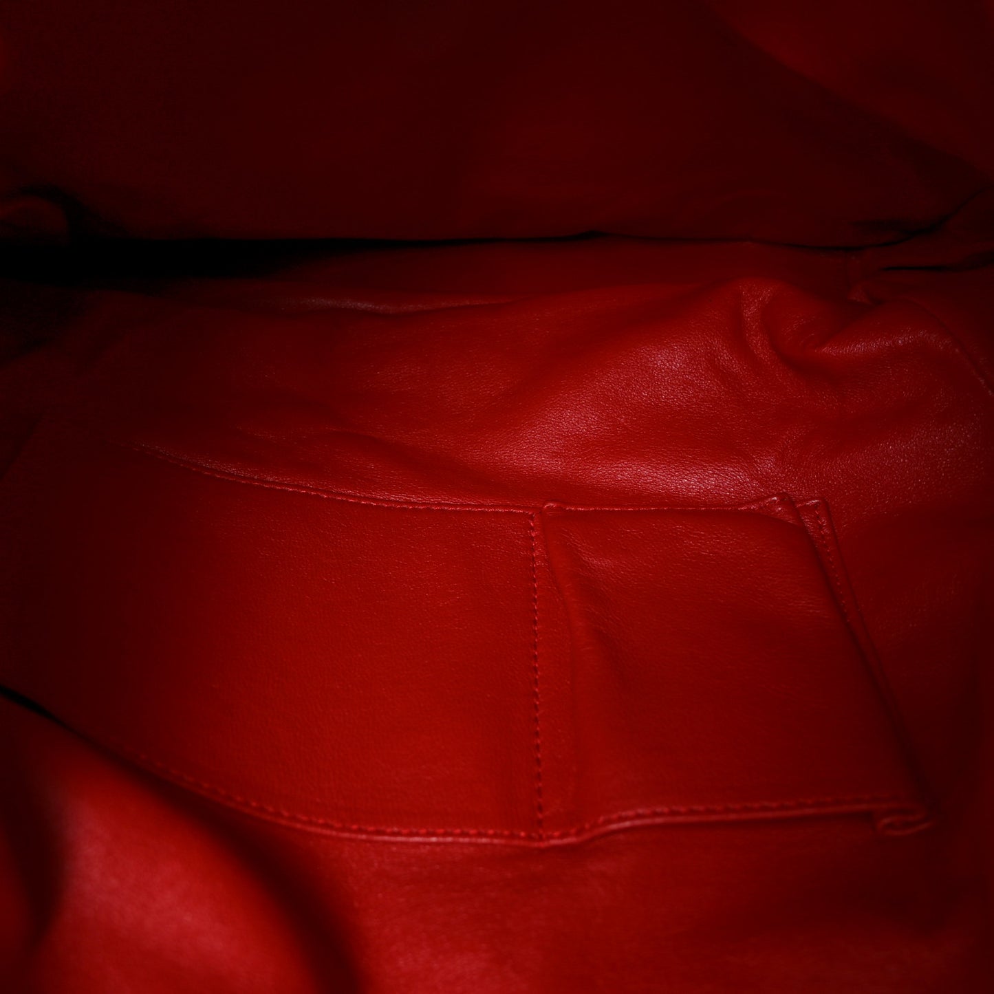 Lambskin Woven Large Dior Soft Tote Rouge Moyen