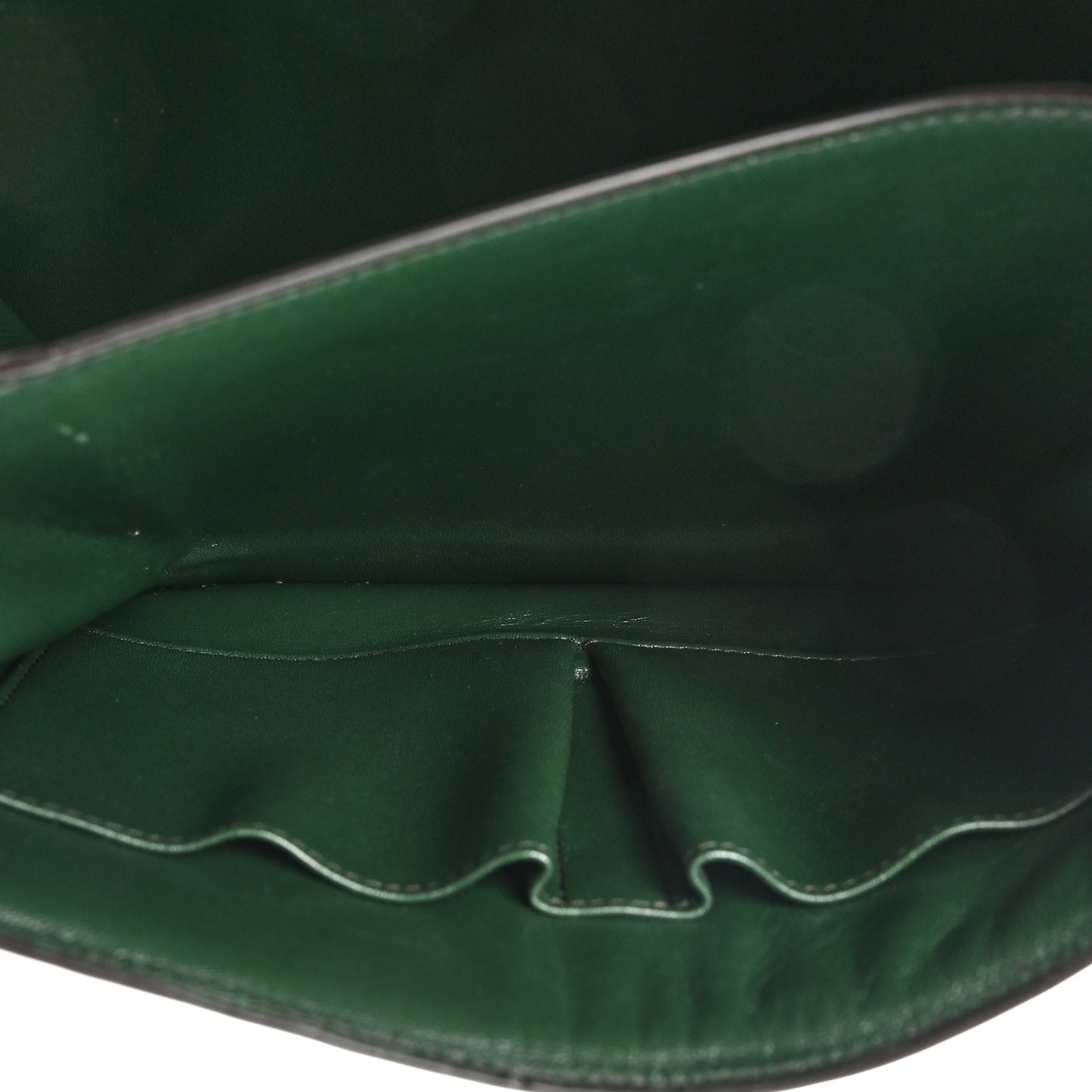 Box Calfskin Medium Classic Box Flap Bag Dark Green