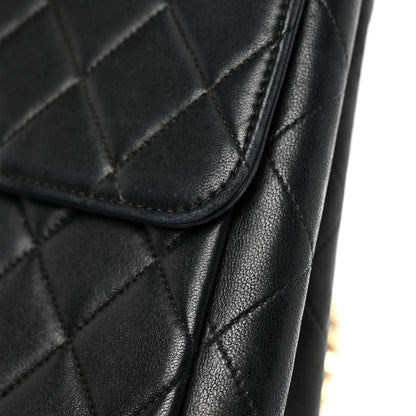 Chanel Lambskin Quilted XL Jumbo Single Flap Black 11 of 14