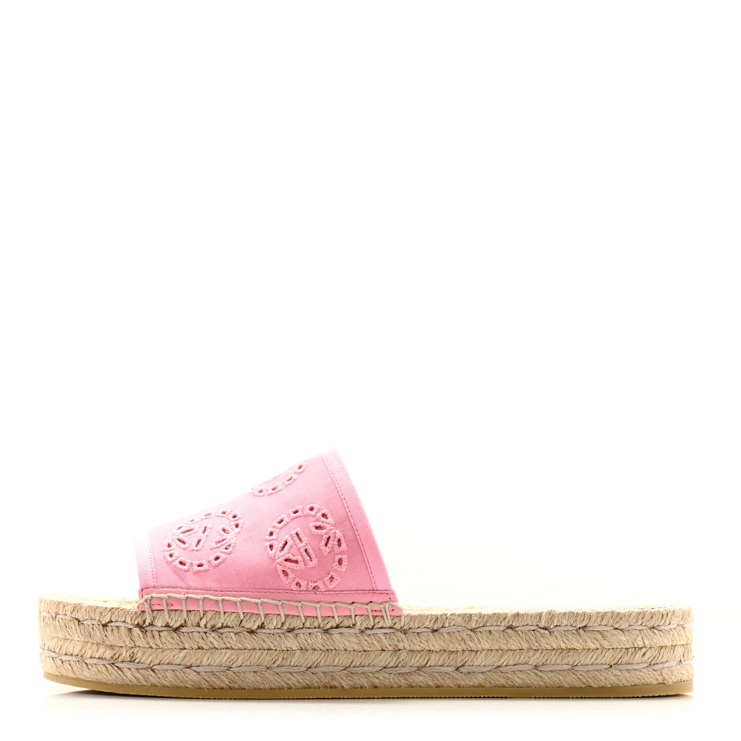 Canvas Interlocking G Damita Espadrille Sandals 39 Wild Rose