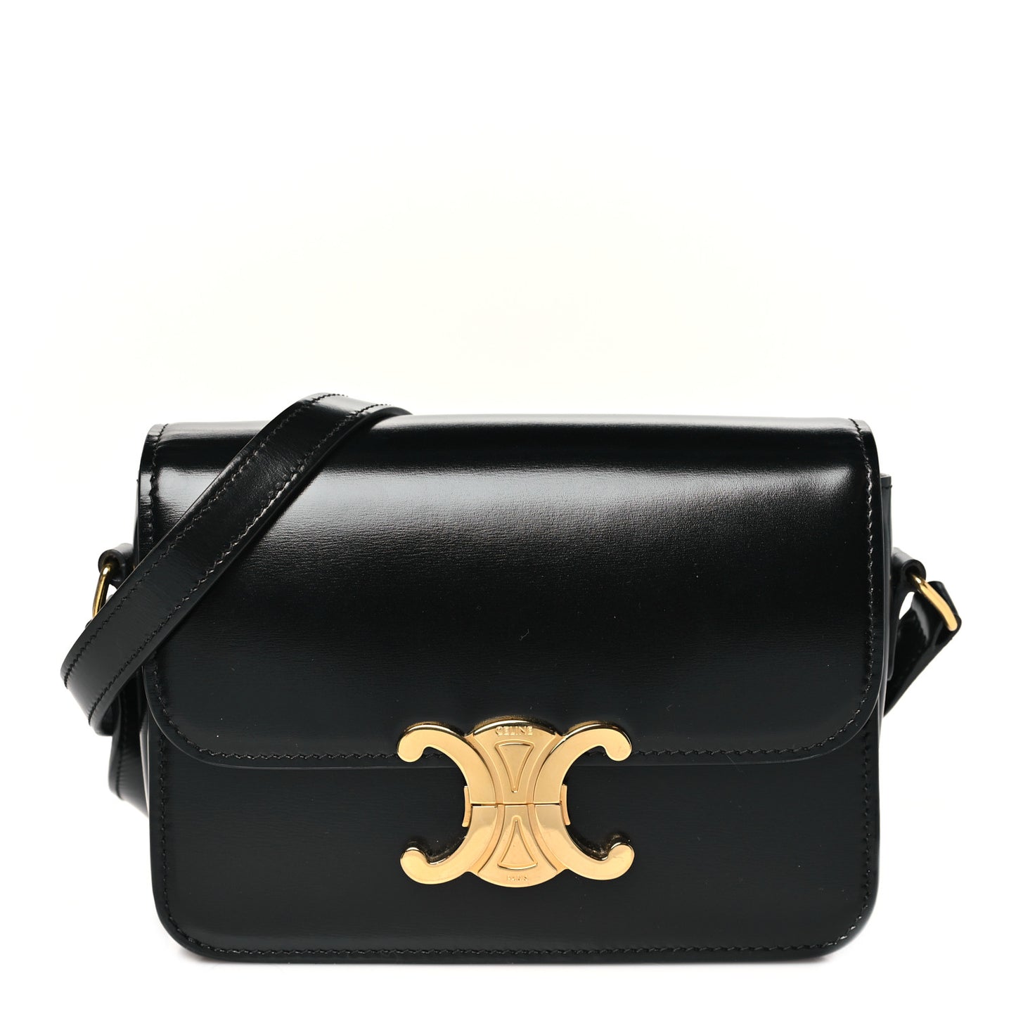 Shiny Calfskin Teen Triomphe Black