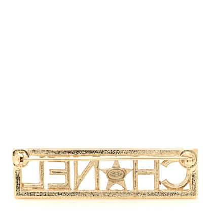 Chanel Star Logo Brooch Gold 3 of 5