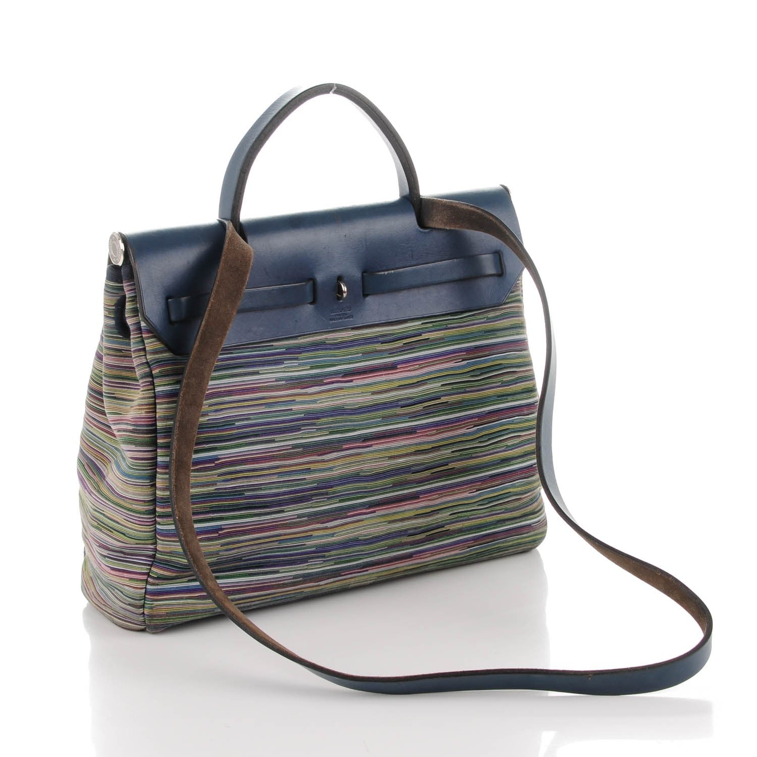 Hermes Barenia Vibrato Herbag 30 PM Indigo 3 of 10