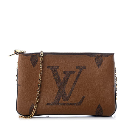 Louis Vuitton Reverse Monogram Giant Double Zip Pochette 1 of 7