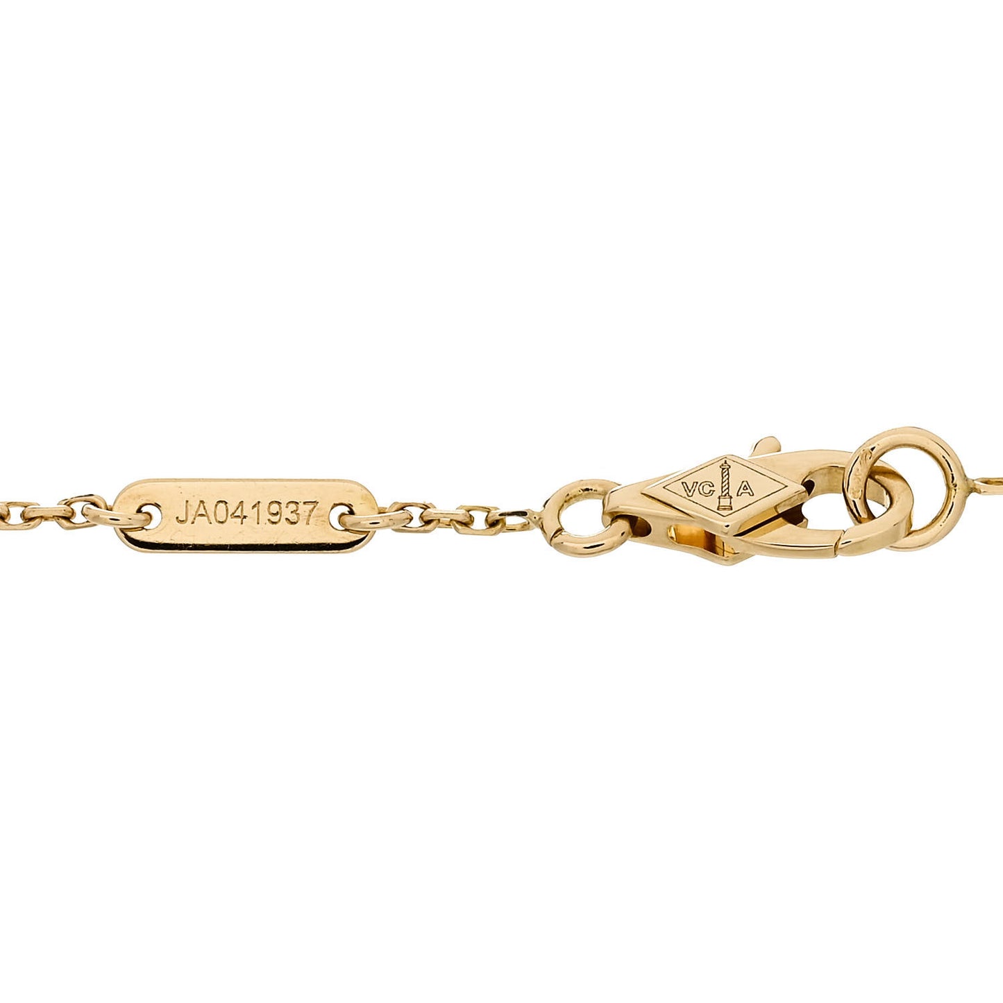18K Yellow Gold Mother of Pearl Sweet Alhambra Bracelet
