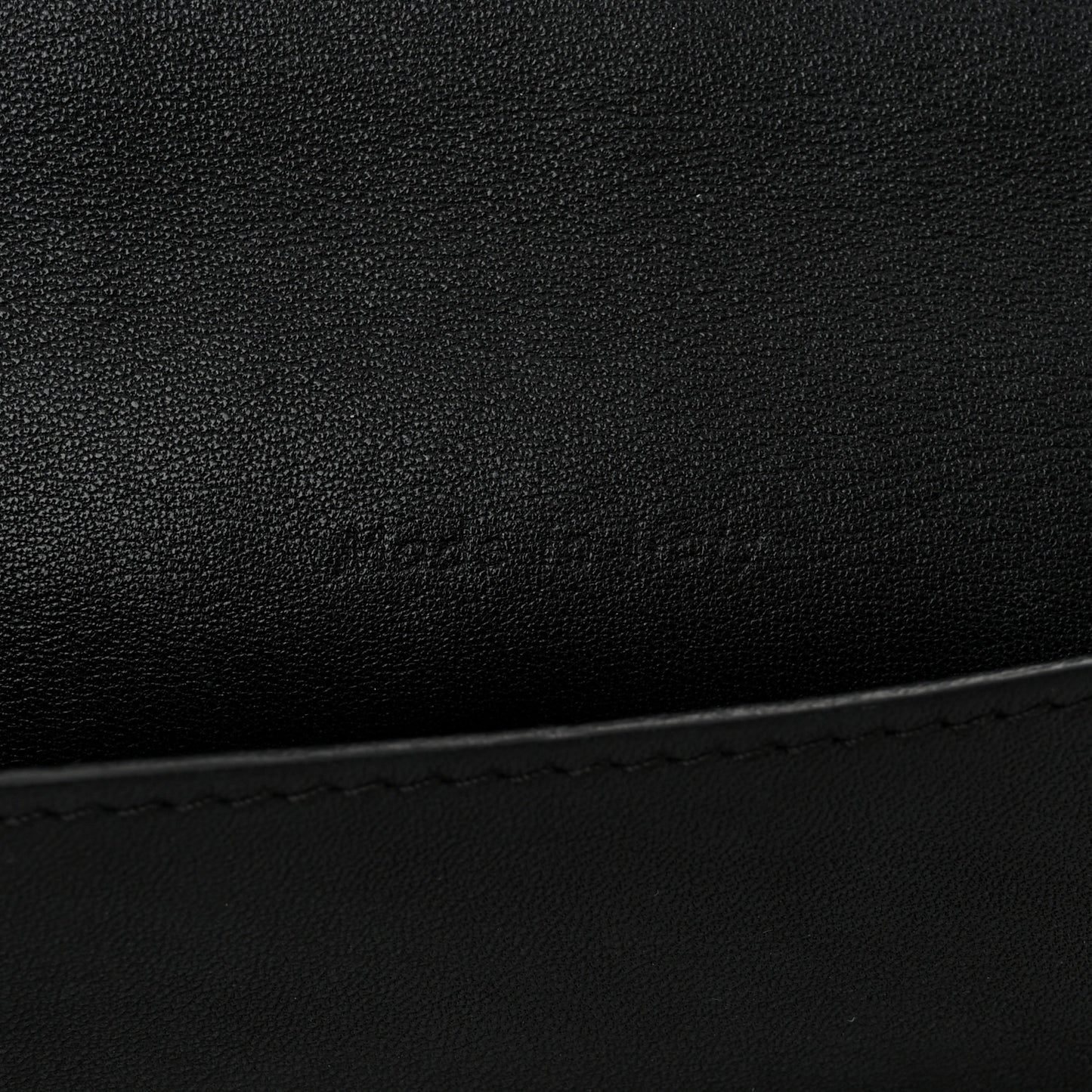 Smooth Calfskin Flap Clasp Bag Black