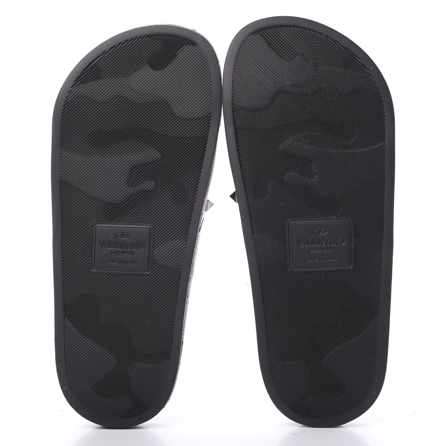 Valentino Garavani Rubber Rockstud Slide Sandals 36 Black 5 of 7