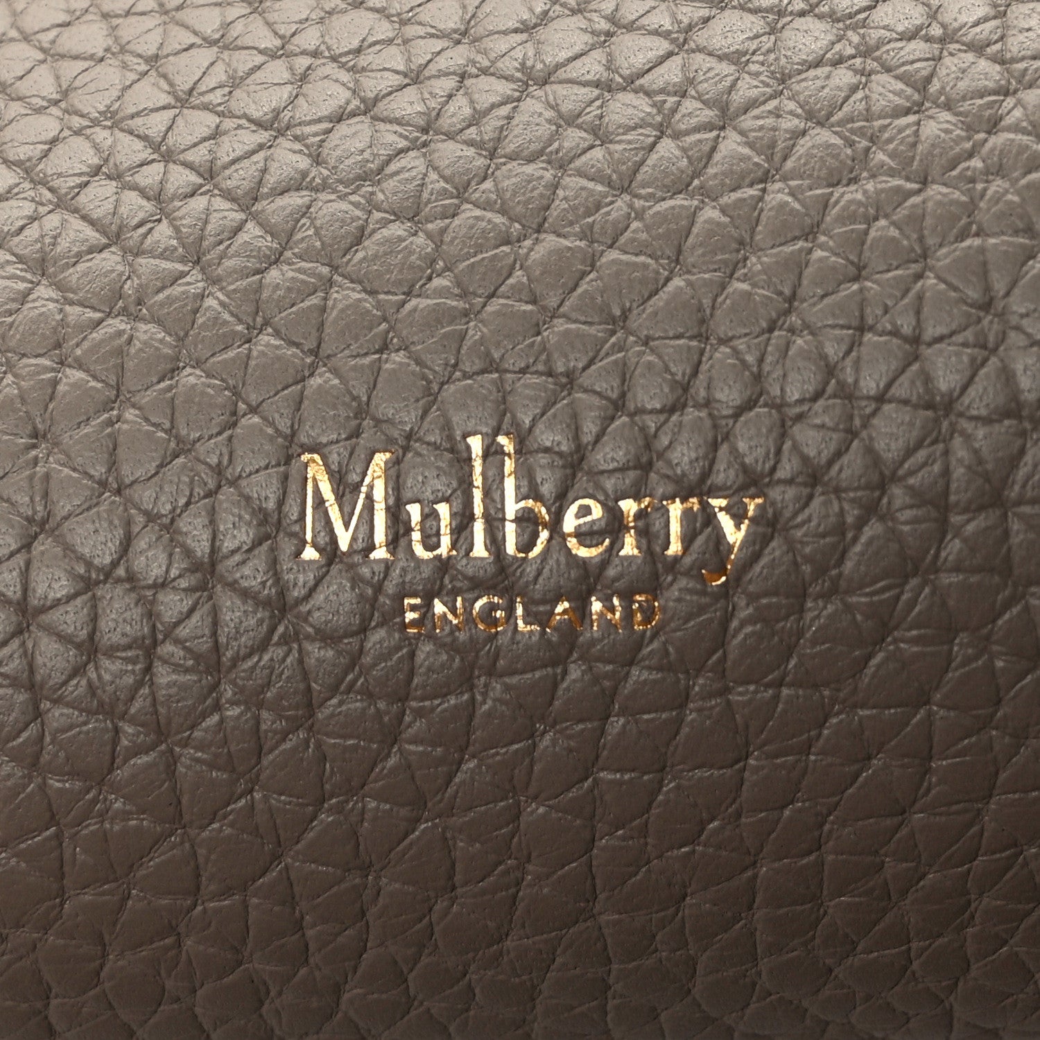 Mulberry Heavy Grain Small Iris Tote Powder Grey Dark Clay 6 of 15