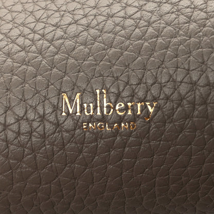 Mulberry Heavy Grain Small Iris Tote Powder Grey Dark Clay 6 of 15