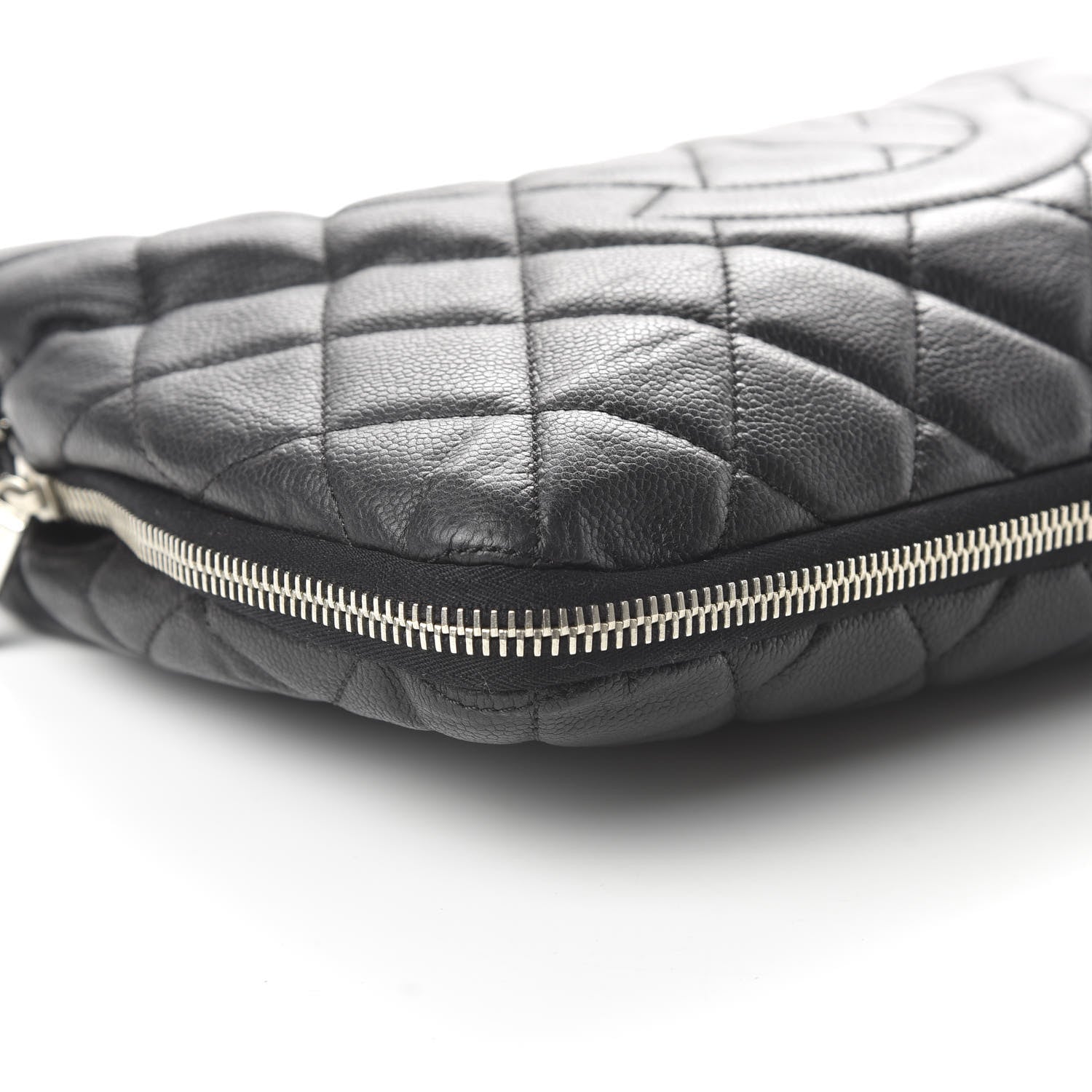 Chanel Caviar Quilted Expandable Zip Shoulder Bag Black 6 of 10