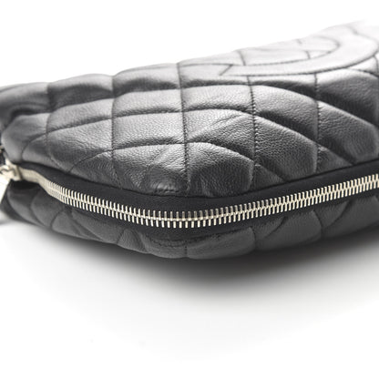 Chanel Caviar Quilted Expandable Zip Shoulder Bag Black 6 of 10