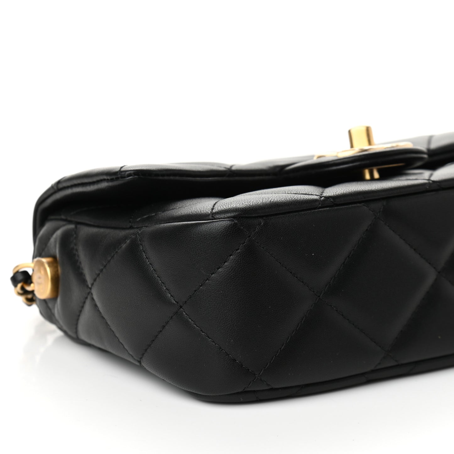 Lambskin Quilted Mini My Perfect Flap Black