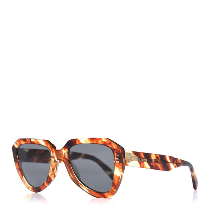 Celine Acetate Cat Eye Sunglasses CL 40046U Havana 1 of 4