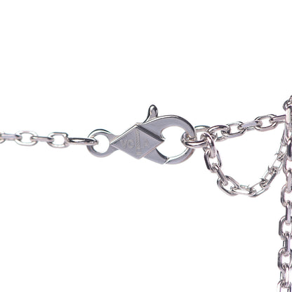Van Cleef & Arpels 18K White Gold Frivole Heart Pendant Necklace 5 of 7