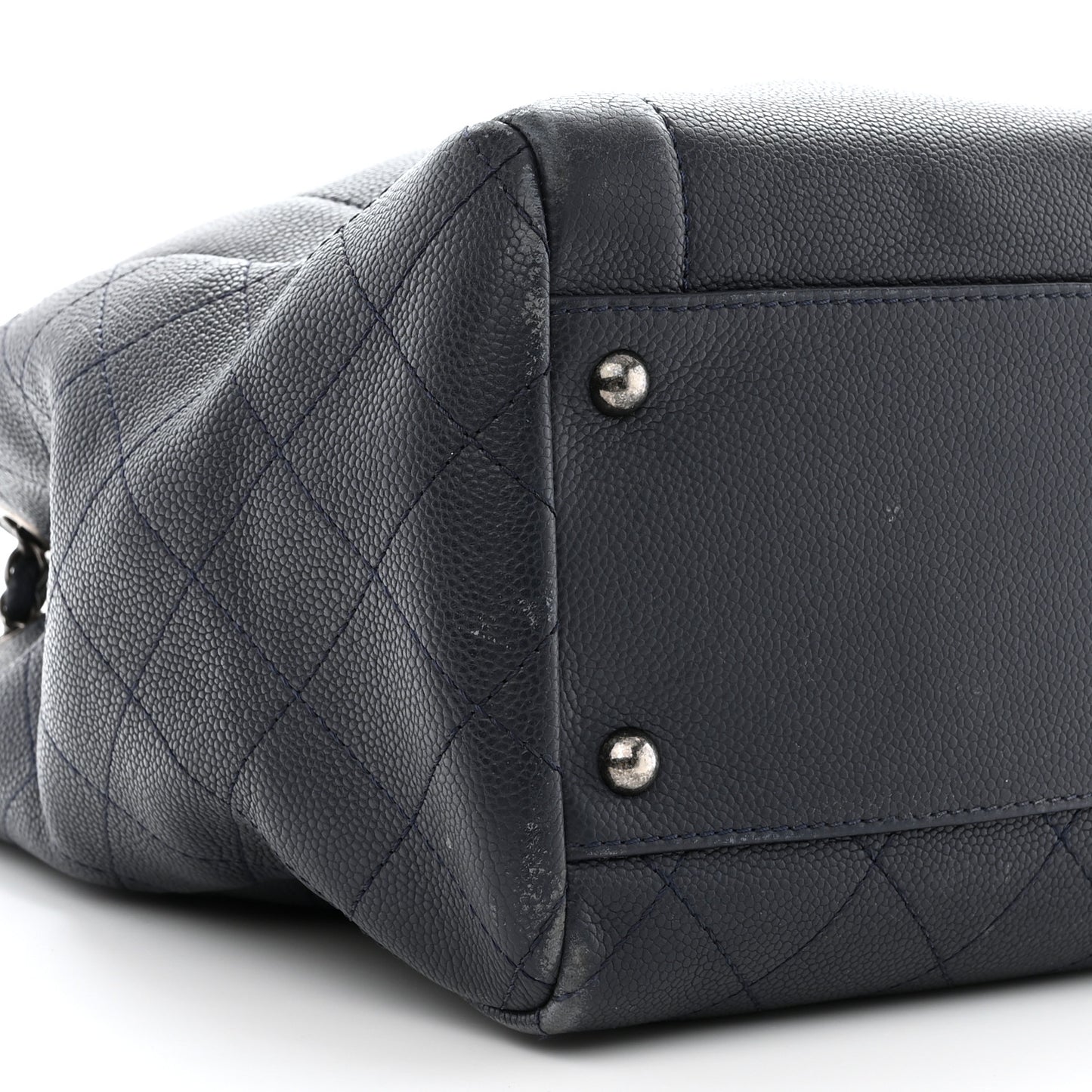 Caviar Large Shopping Tote Navy