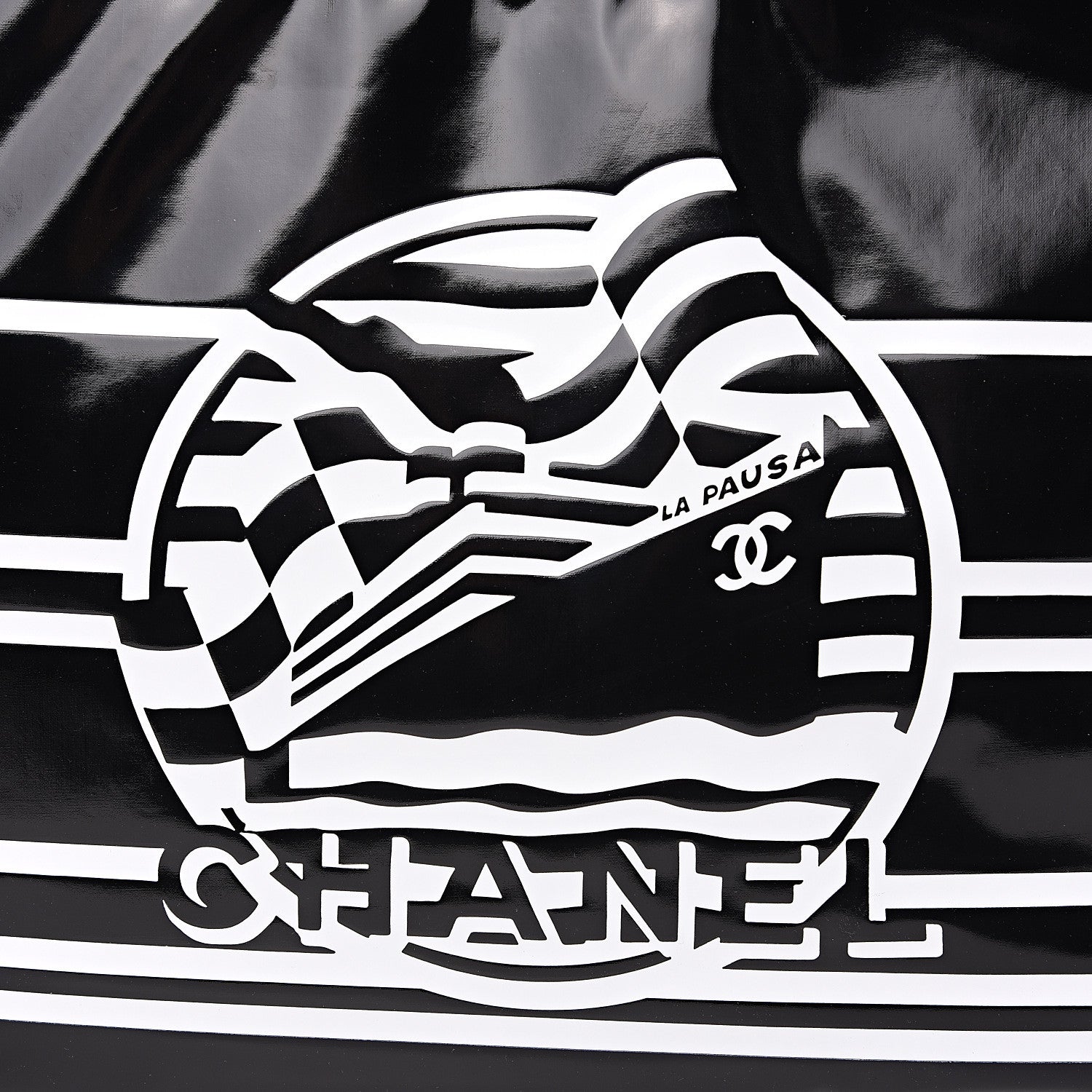 Chanel Vinyl La Pausa Large Camera Case Black 9 of 9