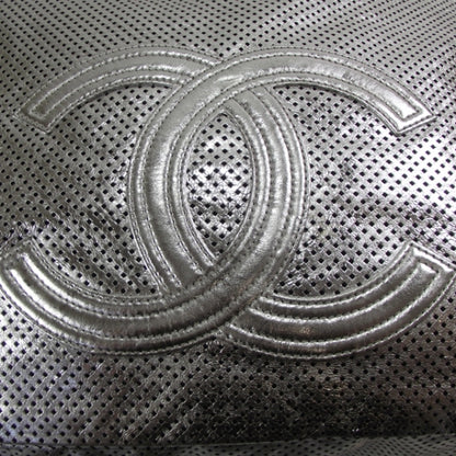 Chanel Metallic Glazed Calfskin Perforated XL Rodeo Drive Tote Silver 5 of 12