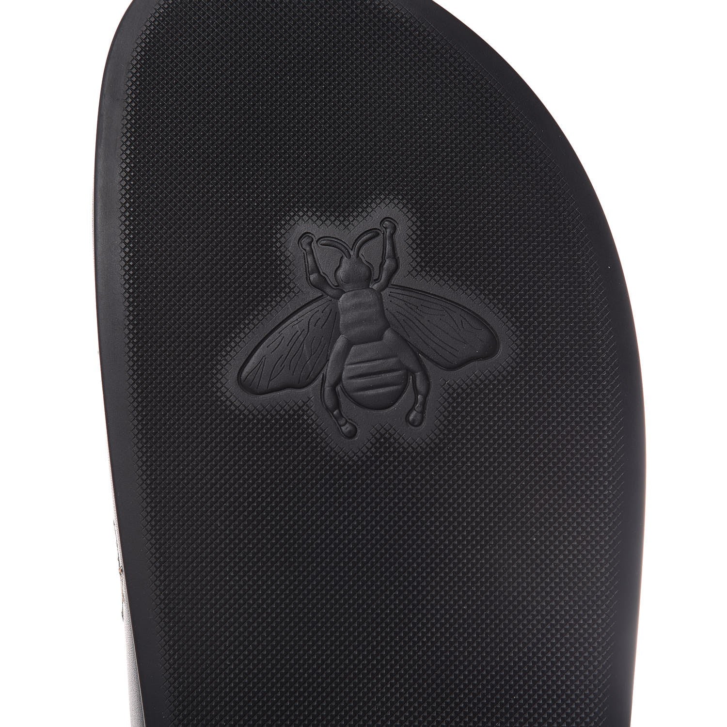 Gucci Calfskin Bee Star Embroidered Mens Horsebit River Slippers 8 Black 8 of 9