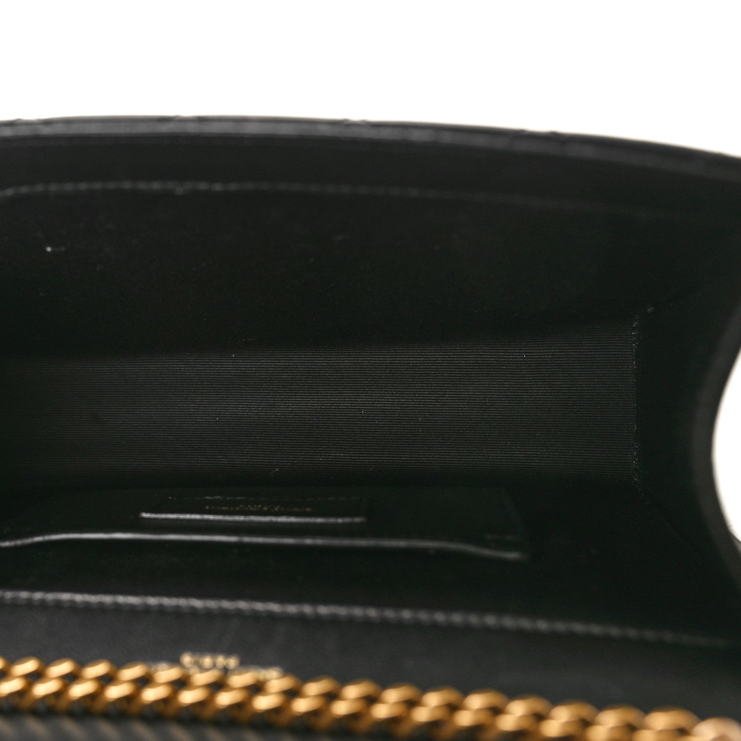 Saint Laurent Lambskin Mixed Matelasse Triquilt Small Monogram Satchel Black 5 of 9