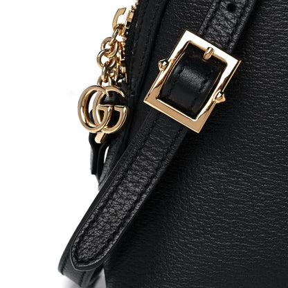 Gucci Calfskin GG Web Small Ophidia Dome Shoulder Bag Black 10 of 16