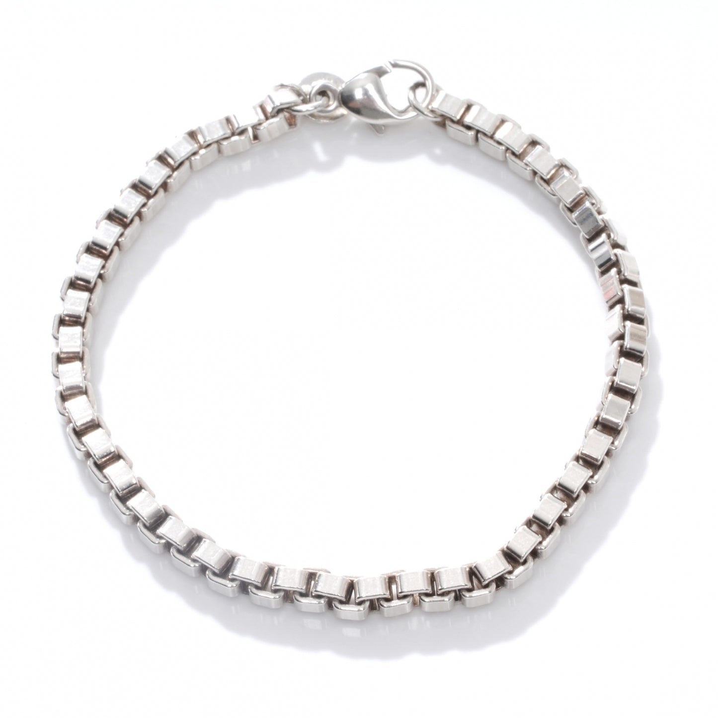 Sterling Silver 4mm Venetian Link Bracelet