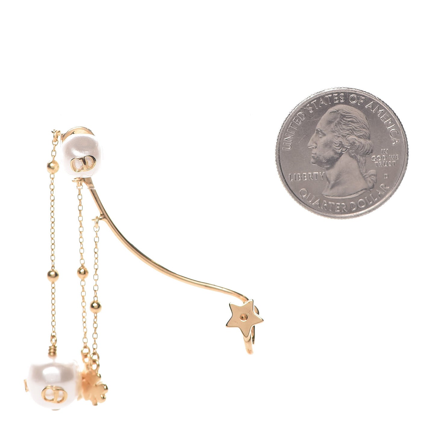 Pearl Shiny-D Earring Gold