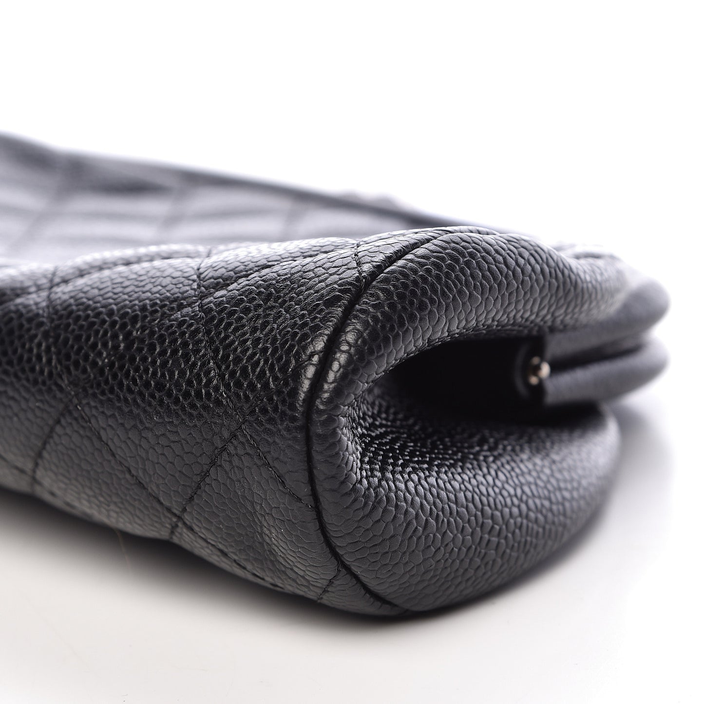 Caviar Quilted Timeless Clutch Black