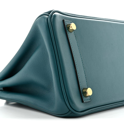 Hermes Veau Jonathan Birkin 25 Vert Bosphore 9 of 13