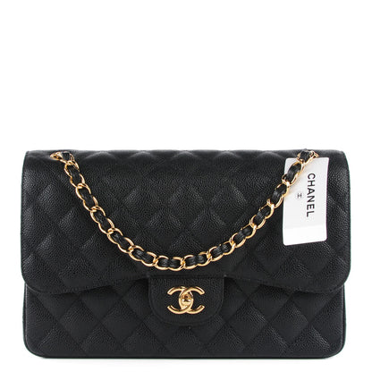 Chanel Caviar Quilted Jumbo Double Flap Black 1 of 7