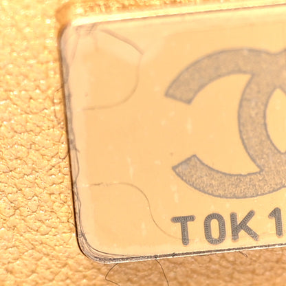 Chanel Metallic Lambskin Resin Quilted Top Handle Mini Flap Gold 7 of 11