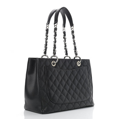 Chanel Caviar Quilted Grand Shopping Tote GST Black 3 of 10