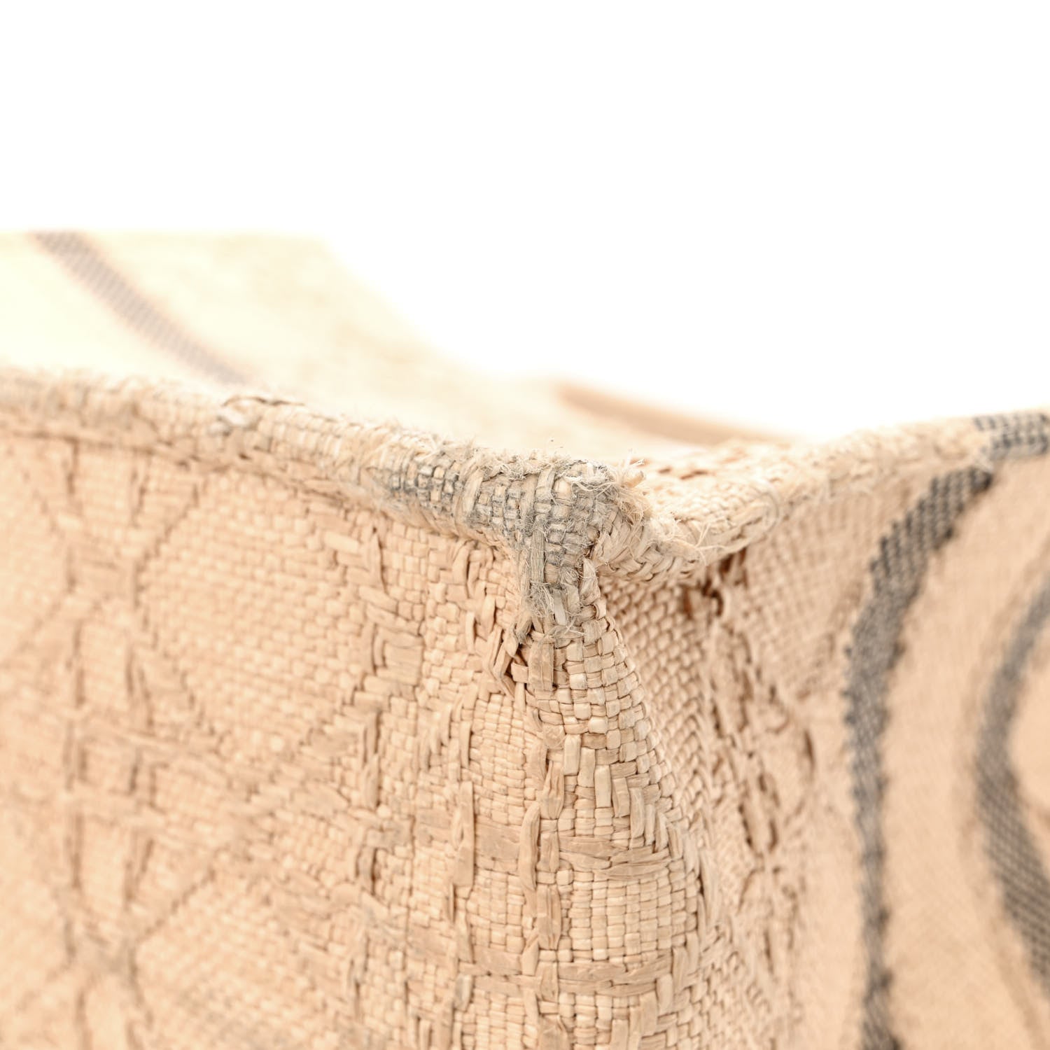 Christian Dior Raffia Cannage Medium Book Tote Natural 12 of 13