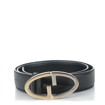 Gucci Pebbled Calfskin Belt 80 32 Black 1 of 7