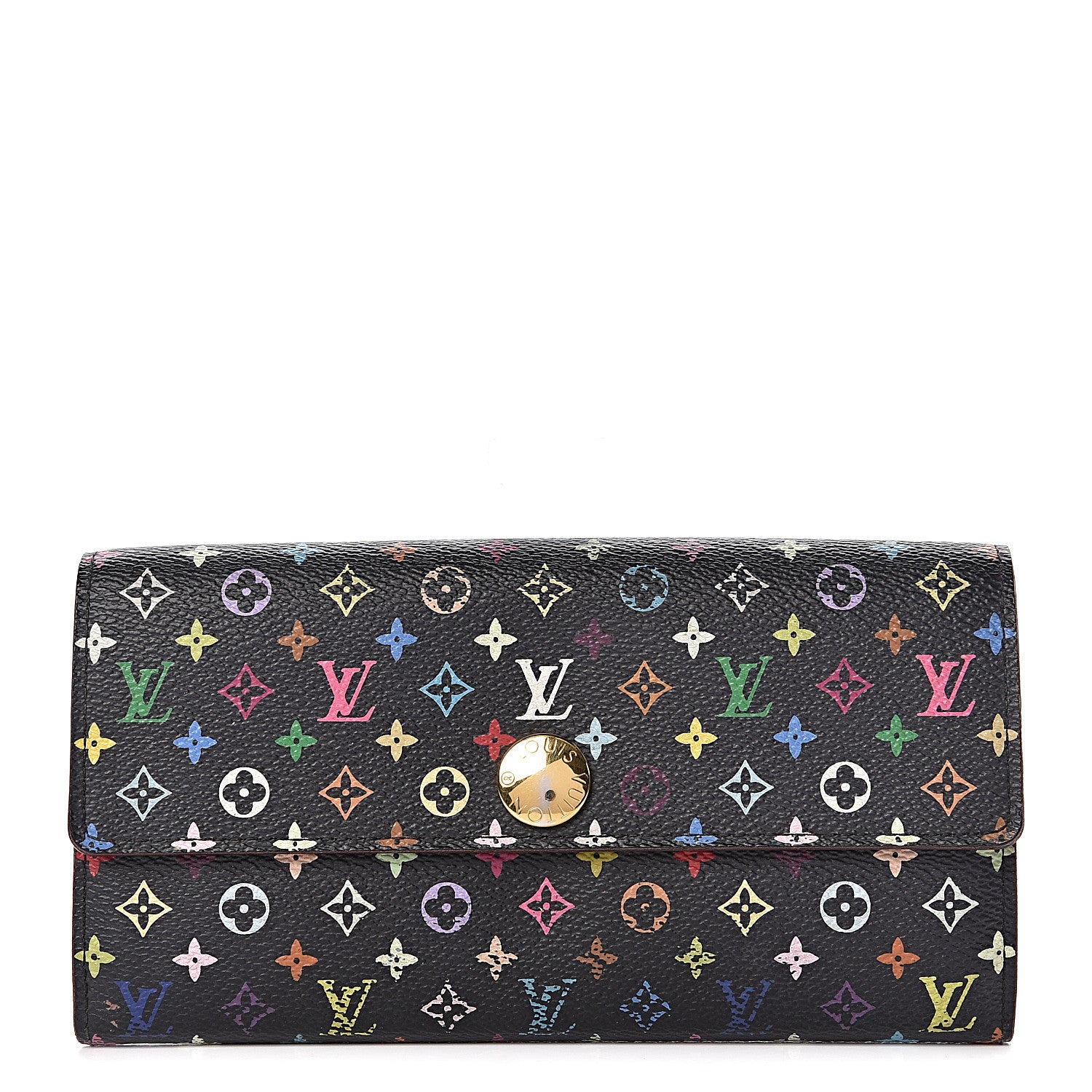 Louis Vuitton Monogram Multicolor Sarah Wallet Black Grenade 1 of 11