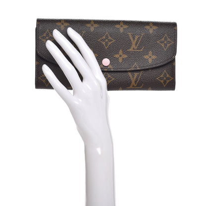 Louis Vuitton Monogram Emilie Wallet Rose Ballerine 2 of 8