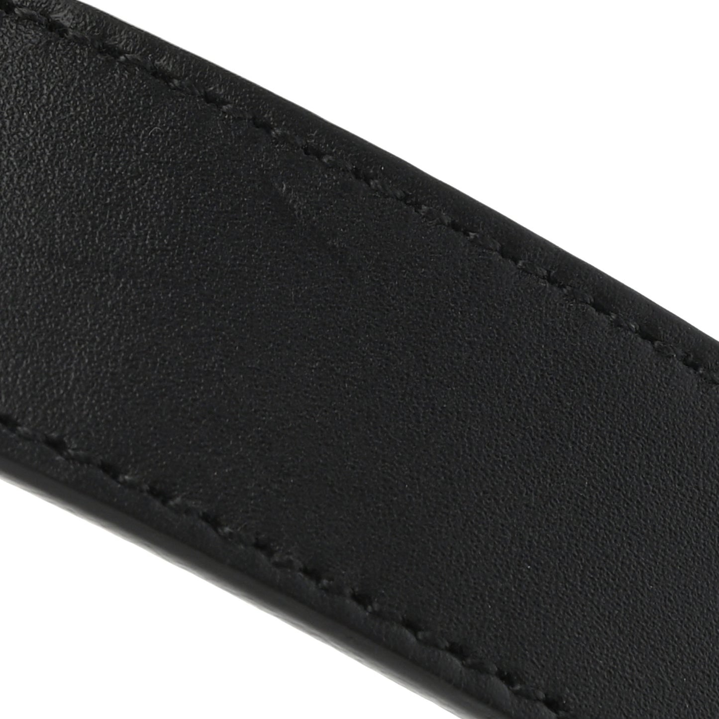 Moon Calfskin Torchon Double G 25mm Belt 75 30 Black