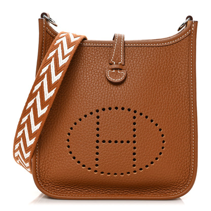 Hermes Taurillon Maurice Amazone Evelyne TPM Gold White 1 of 10