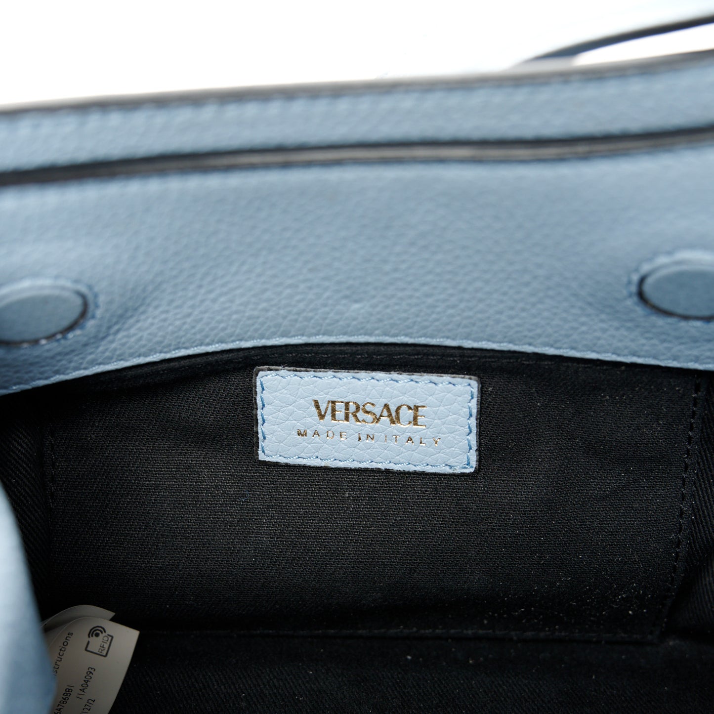 Calfskin Vitello Virtus Hobo Light Blue