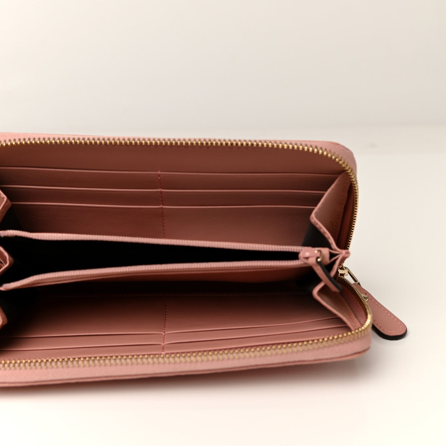 Microguccissima Zip Around Wallet Soft Pink