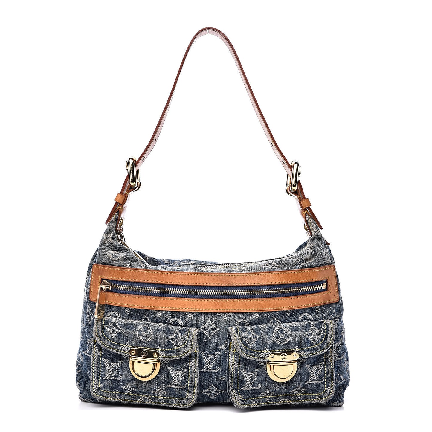 Monogram Denim Baggy PM Blue