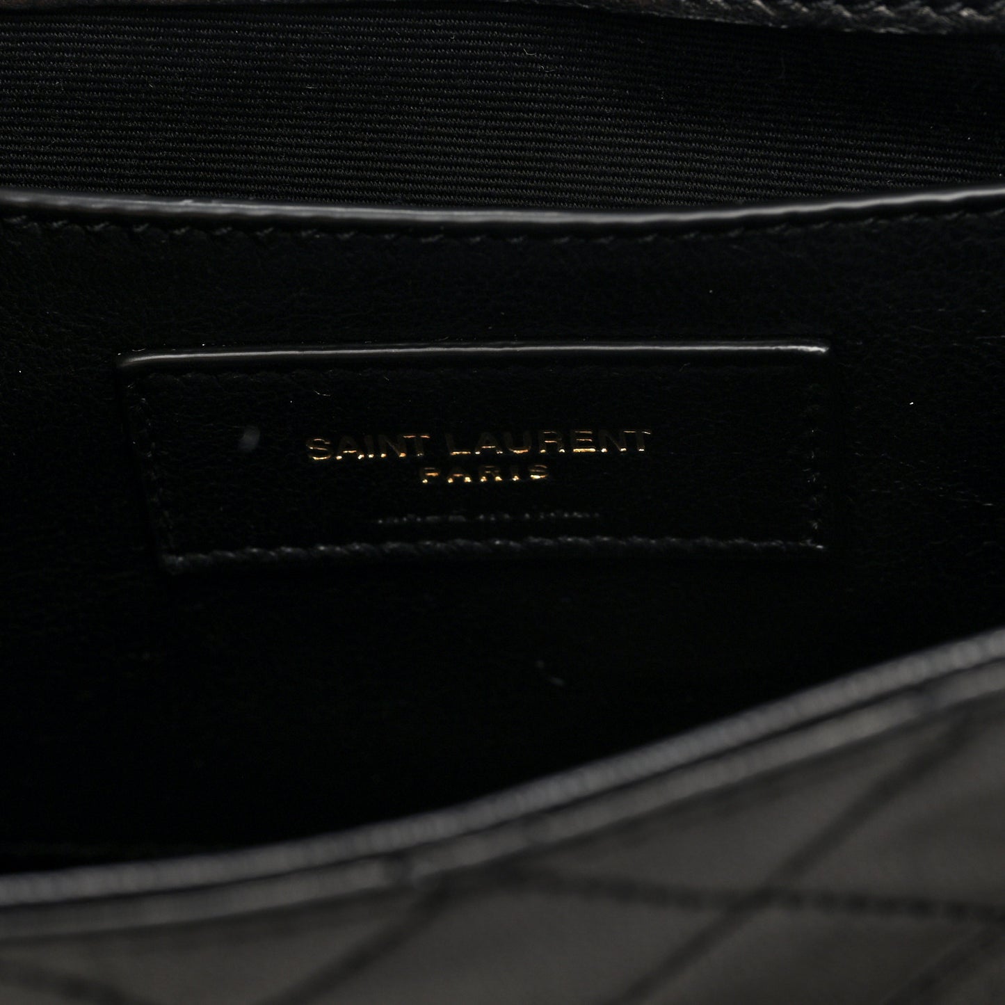 Lambskin Quilted Monogram Mini Nolita Black